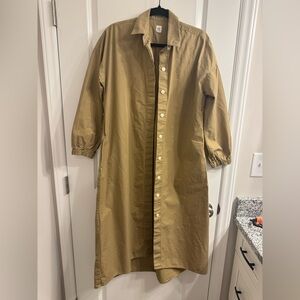 GAP Beige Button-Up Coat